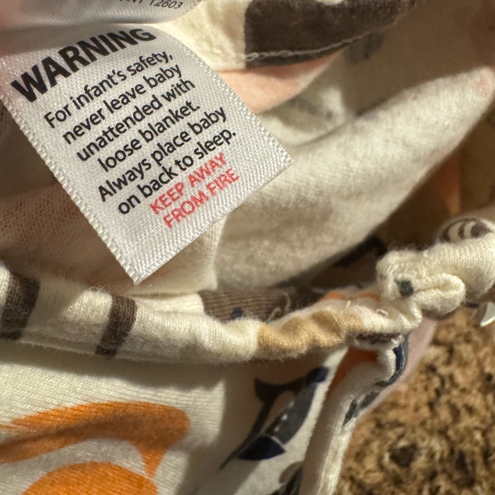 Hudson Baby Woodland Sleep Sack Cream Brown Orange - Picture 9 of 10
